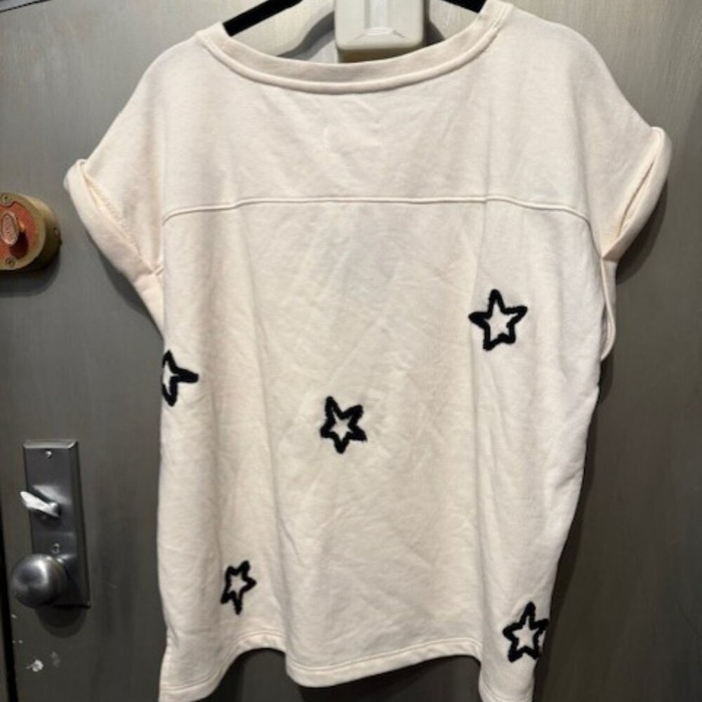 Lou & Grey x Loft Star embroidered Sweatshirt & matching shorts set loungewear – - Picture 9 of 16
